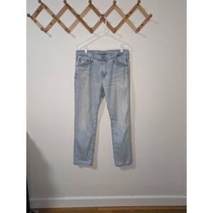 AG Adriano Goldschmied The Everett Slim Straight Light Wash Jeans - Size 33R